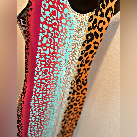 New multicolor fitted dress - Picture 2 of 2